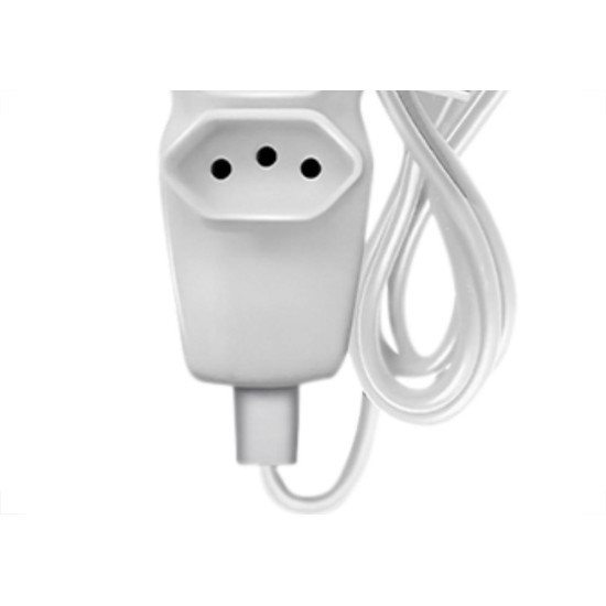Extensao Megatron Pp 0,75 10Mt 2P+T10A Branco Extensao Megatron Pp 0,75 10Mt 2P+T10A Branco