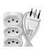 Extensao Megatron Pp 0,75 10Mt 2P+T10A Branco Extensao Megatron Pp 0,75 10Mt 2P+T10A Branco
