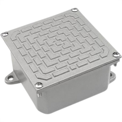 Caixa Passagem Aluminio Natural 15X15X10 Olivo Caixa Passagem Aluminio Natural 15X15X10 Olivo