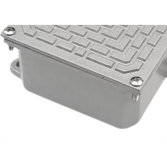 Caixa Passagem Aluminio Natural 15X15X10 Olivo Caixa Passagem Aluminio Natural 15X15X10 Olivo