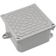 Caixa Passagem Aluminio Natural 20X20X10 Olivo Caixa Passagem Aluminio Natural 20X20X10 Olivo