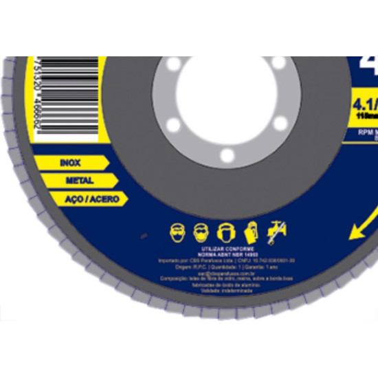 Disco Flap Waves 4.1/2 X 40 Zirconia Disco Flap Waves 4.1/2 X 40 Zirconia