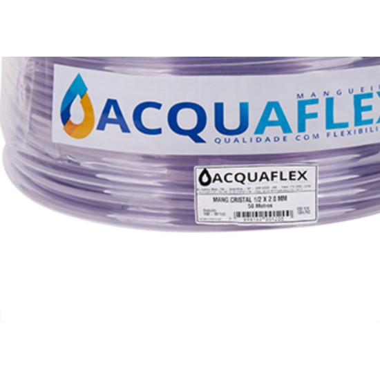 Mangueira Cristal Acquaflex A 3/8X1,5 50Mt