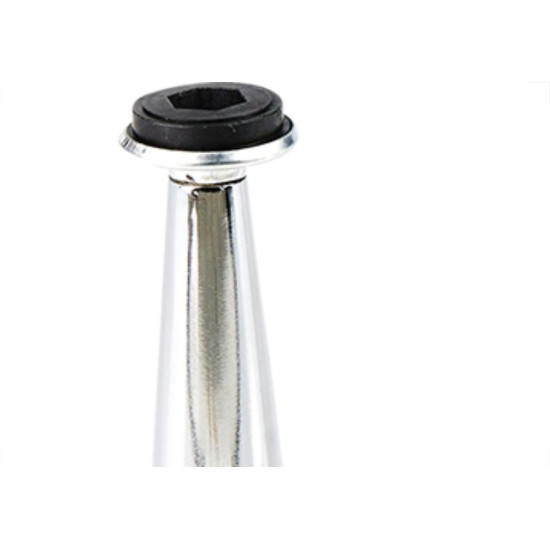 Pe Conico P/Moveis C/Regulagem 100Mm Cromado Pe Conico P/Moveis C/Regulagem 100Mm Cromado