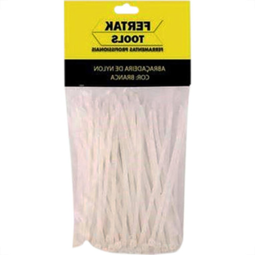Abracadeira Nylon Fertak 4,8X200 Branco C/100