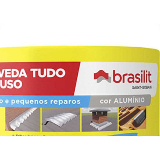 Brasilit Fita Adesiva Alum 10Cmx10Mt Brasilit Fita Adesiva Alum 10Cmx10Mt
