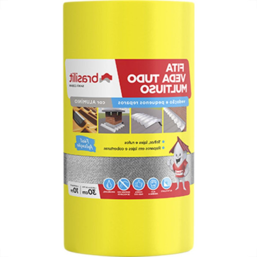 Brasilit Fita Adesiva Alum 30Cmx10Mt