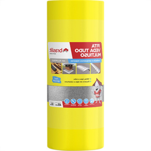 Brasilit Fita Adesiva Alum 45Cmx10Mt