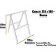 Cavalete Andaime Hayner 120 L X 100 Branco Cavalete Andaime Hayner 120 L X 100 Branco