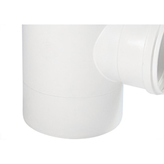 Tee Esgoto Shiva 100 X 50 Branco - Kit C/5 Unidades