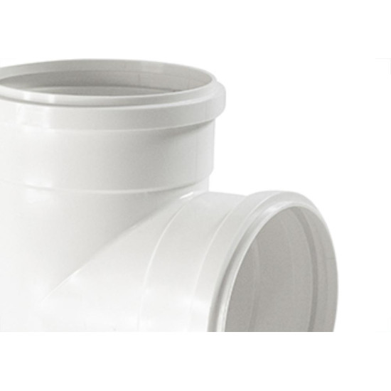 Tee Esgoto Shiva 100 X100 Branco - Kit C/5 Unidades Tee Esgoto Shiva 100 X100 Branco - Kit C/5 Unidades