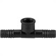 Tee Interno Reboucas L/R 1/2 Preto - Kit C/25 Unidades Tee Interno Reboucas L/R 1/2 Preto - Kit C/25 Unidades