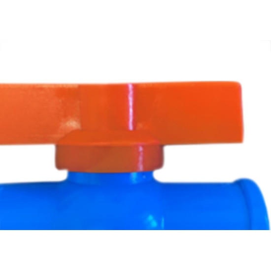 Registro Esfera Reboucas Soldavel Azul 32Mm - Kit C/10 Unidades Registro Esfera Reboucas Soldavel Azul 32Mm - Kit C/10 Unidades
