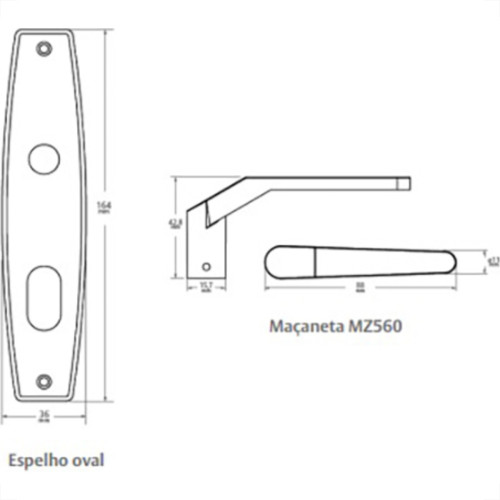 Fechad Papaiz 4410 Cromado Alav.Mz 560 Int Fechad Papaiz 4410 Cromado Alav.Mz 560 Int