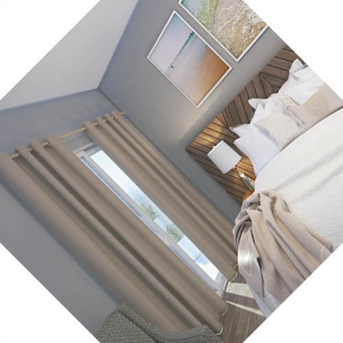 Cortina Pvc Blackout 1Fl 1,30X1,70 Bg Cortina Pvc Blackout 1Fl 1,30X1,70 Bg