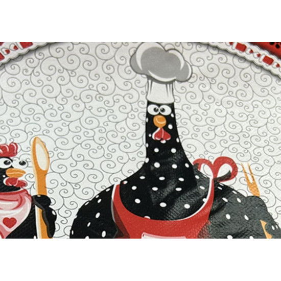 Toalha Mesa Termica Pvc 1,40X30M Galinha