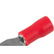 Terminal Pre-Isol Forquilha 0,5-1,5 F4,3 Vermelho - Kit C/100 Unidades