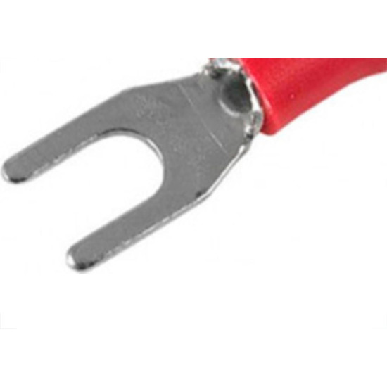 Terminal Pre-Isol Forquilha 0,5-1,5 F5,3 Vermelho - Kit C/100 Unidades Terminal Pre-Isol Forquilha 0,5-1,5 F5,3 Vermelho - Kit C/100 Unidades