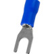 Terminal Pre-Isol Forquilha 1,5-2,5 F3,7 Azul - Kit C/100 Unidades