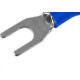 Terminal Pre-Isol Forquilha 1,5-2,5 F3,7 Azul - Kit C/100 Unidades