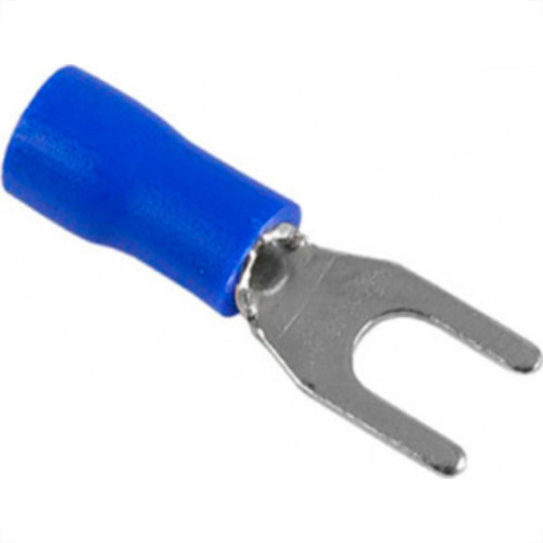 Terminal Pre-Isol Forquilha 1,5-2,5 F4,3 Azul - Kit C/100 Unidades Terminal Pre-Isol Forquilha 1,5-2,5 F4,3 Azul - Kit C/100 Unidades
