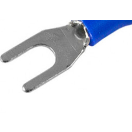 Terminal Pre-Isol Forquilha 1,5-2,5 F4,3 Azul - Kit C/100 Unidades Terminal Pre-Isol Forquilha 1,5-2,5 F4,3 Azul - Kit C/100 Unidades