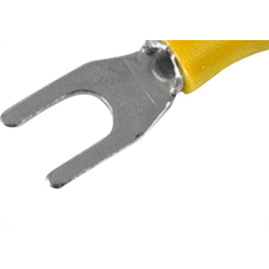 Terminal Pre-Isol Forquilha 4-6 F3,7 Amar - Kit C/100 Unidades Terminal Pre-Isol Forquilha 4-6 F3,7 Amar - Kit C/100 Unidades