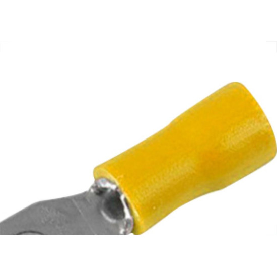 Terminal Pre-Isol Forquilha 4-6 F5,3 Amar - Kit C/100 Unidades Terminal Pre-Isol Forquilha 4-6 F5,3 Amar - Kit C/100 Unidades