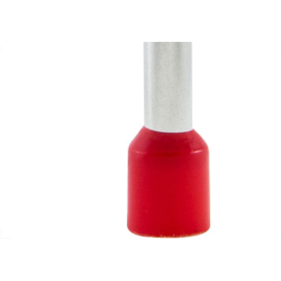 Terminal Pre-Isol Ilhos 10 Comp12 Vermelho Penzel - Kit C/100 Unidades