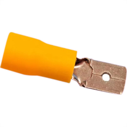 Terminal Pre-Isol Macho 4,0-6,0 Amarelo Penzel - Kit C/100 Unidades