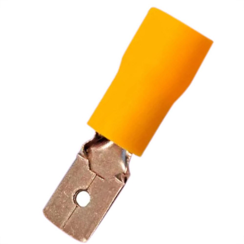 Terminal Pre-Isol Macho 4,0-6,0 Amarelo Penzel - Kit C/100 Unidades