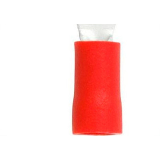 Terminal Pre-Isol Olhal 0,5-1,5 Vermelho F4,3 - Kit C/100 Unidades
