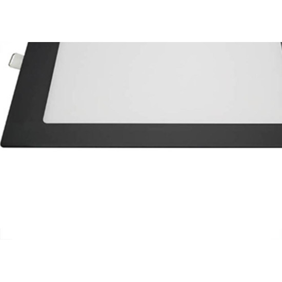 Luminaria Led Embutir Quadrada 18W 6500K 21,8 Blum Preto Luminaria Led Embutir Quadrada 18W 6500K 21,8 Blum Preto