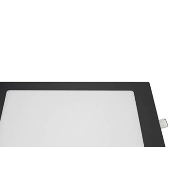 Luminaria Led Embutir Quadrada 18W 6500K 21,8 Blum Preto Luminaria Led Embutir Quadrada 18W 6500K 21,8 Blum Preto