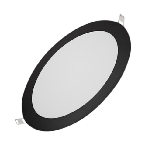Luminaria Led Embutir Redonda 18W 6500K 22,0 Blum Preto Luminaria Led Embutir Redonda 18W 6500K 22,0 Blum Preto