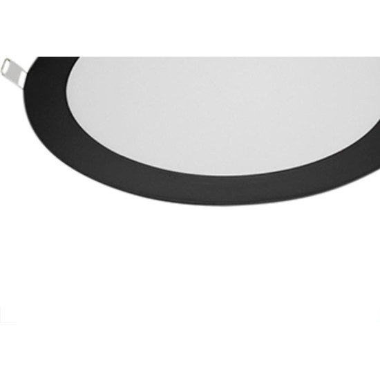Luminaria Led Embutir Redonda 18W 6500K 22,0 Blum Preto Luminaria Led Embutir Redonda 18W 6500K 22,0 Blum Preto