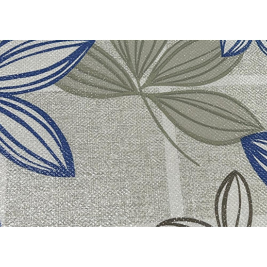 Toalha Mesa Termica Pvc 1,40X30M Fl Azul