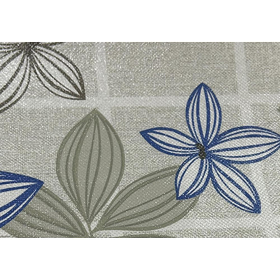 Toalha Mesa Termica Pvc 1,40X30M Fl Azul