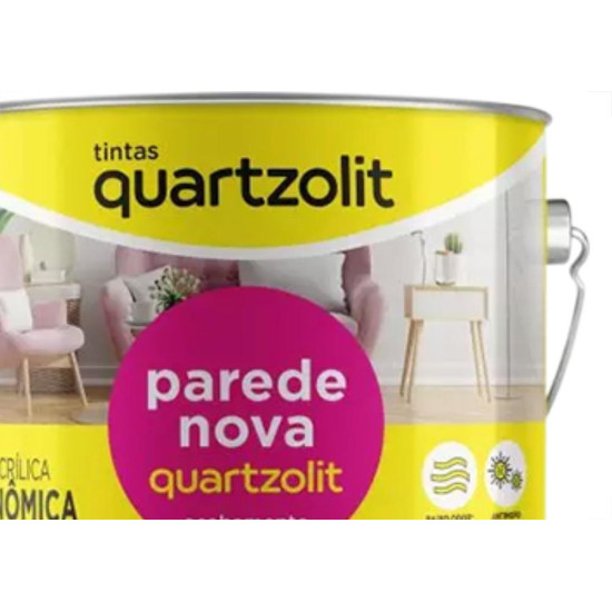 Latex Quartzolit Parede Nova Galao 3,6 Litros Branco Nev Latex Quartzolit Parede Nova Galao 3,6 Litros Branco Nev