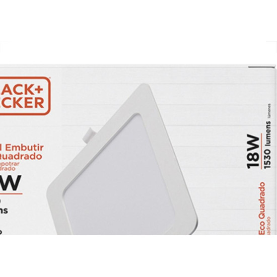 Luminaria Led Emb Qd 18W 6500K 21,3Cm B_D Eco
