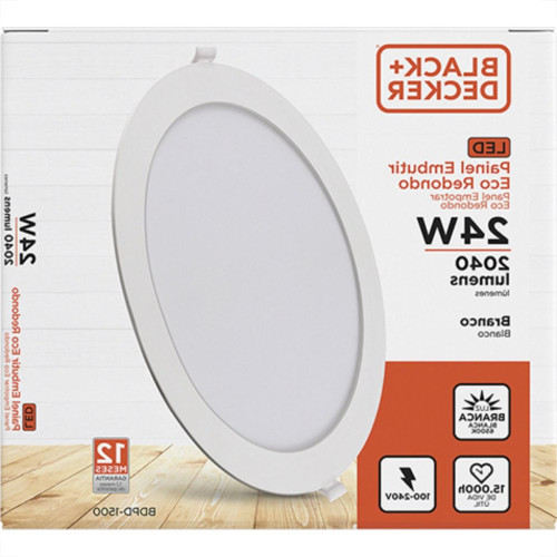 Luminaria Led Embutir Redonda 24W 6500K 29Cm B_D Eco Luminaria Led Embutir Redonda 24W 6500K 29Cm B_D Eco