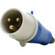Plug Strahl 2P+T 16A 220/240V Azul 3076/Bc Plug Strahl 2P+T 16A 220/240V Azul 3076/Bc