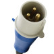 Plug Strahl 2P+T 16A 220/240V Azul 3076/Bc Plug Strahl 2P+T 16A 220/240V Azul 3076/Bc