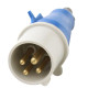 Plug Strahl 3P+T 32A 220/240V Azul 4279/Bc Plug Strahl 3P+T 32A 220/240V Azul 4279/Bc
