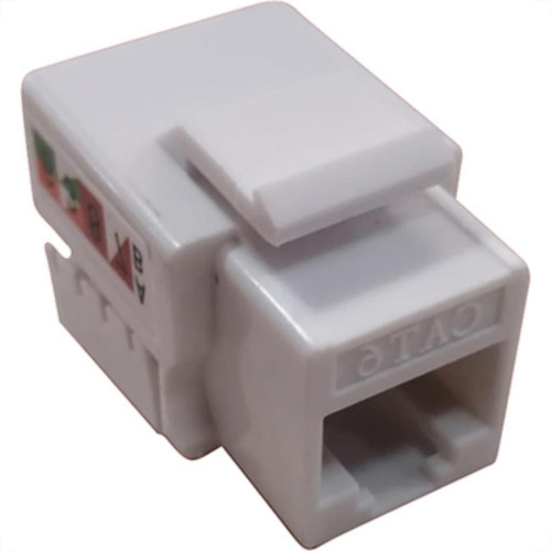 Conector Femea Keystone Cat06 Branco - Kit C/10 Unidades Conector Femea Keystone Cat06 Branco - Kit C/10 Unidades
