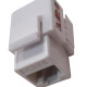 Conector Femea Keystone Cat06 Branco - Kit C/10 Unidades Conector Femea Keystone Cat06 Branco - Kit C/10 Unidades