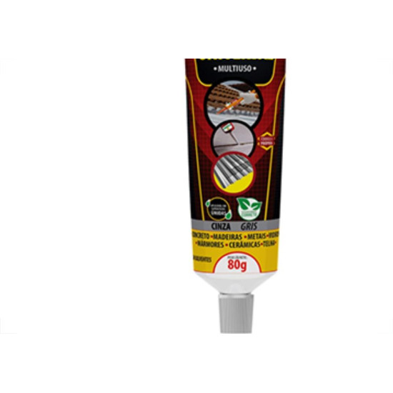 Cola Selante Pu Universal Brascola Cinza 80G Cola Selante Pu Universal Brascola Cinza 80G
