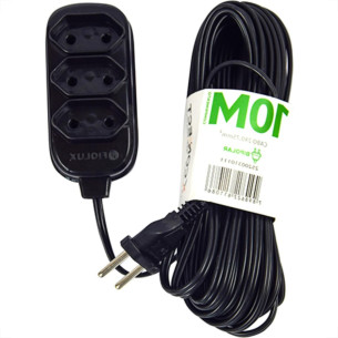 Extensao Fiolux Pl Connect 2P+T 10M Preto