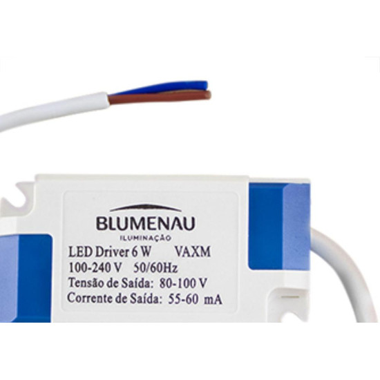 Driver Reator Fonte P/Painel Led Blumenau 06W Driver Reator Fonte P/Painel Led Blumenau 06W