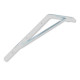 Cantoneira Mao Francesa R.C.A Forte Branco 20Cm - Kit C/12 Unidades